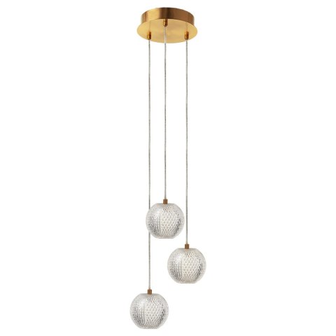 Lampa wisząca Diamond 3 3xLED CCT złota LP-2202/3P GD Lampa wisząca Diamond 3 3xLED CCT złota LP-2202/3P GD