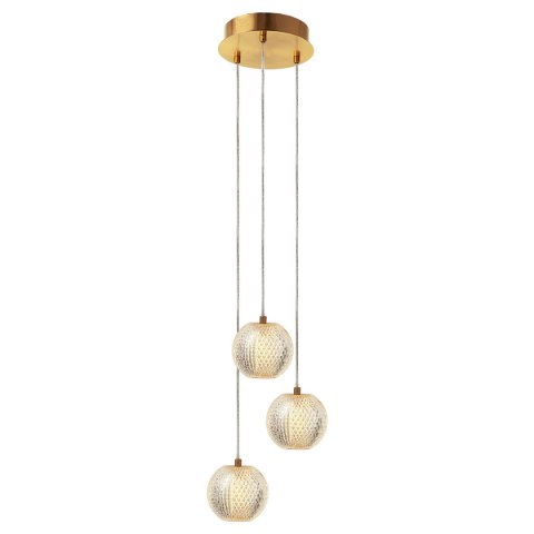 Lampa wisząca Diamond 3 3xLED CCT złota LP-2202/3P GD Lampa wisząca Diamond 3 3xLED CCT złota LP-2202/3P GD