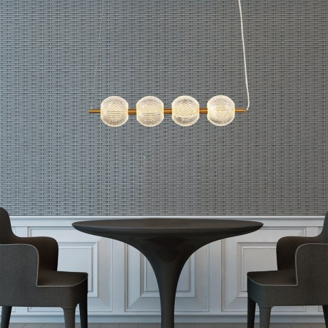 Lampa wisząca Diamond 4 4xLED CCT złota LP-2202/4L GD Lampa wisząca Diamond 4 4xLED CCT złota LP-2202/4L GD