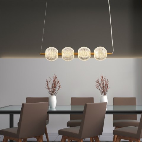 Lampa wisząca Diamond 4 4xLED CCT złota LP-2202/4L GD Lampa wisząca Diamond 4 4xLED CCT złota LP-2202/4L GD