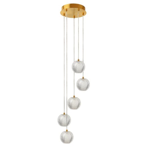 Lampa wisząca Diamond 5 5xLED CCT złota LP-2202/5P GD Lampa wisząca Diamond 5 5xLED CCT złota LP-2202/5P GD