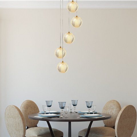 Lampa wisząca Diamond 5 5xLED CCT złota LP-2202/5P GD Lampa wisząca Diamond 5 5xLED CCT złota LP-2202/5P GD