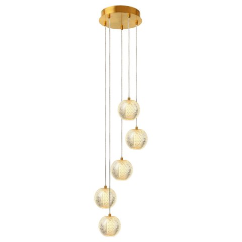 Lampa wisząca Diamond 5 5xLED CCT złota LP-2202/5P GD Lampa wisząca Diamond 5 5xLED CCT złota LP-2202/5P GD