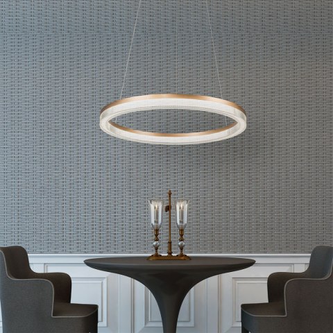 Lampa wisząca Midway Cristal duża triangle 1xLED LP-033/1P L GD Cristal Triangle Lampa wisząca Midway Cristal duża triangle 1xLED LP-033/1P L GD Cristal Triangle
