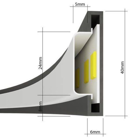 Lampa wisząca RIO 78 biały LED 3000K Lampa wisząca RIO 78 biały LED 3000K