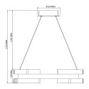 Lampa wisząca Tarja LED CCT złota LP-1810/1P GD
