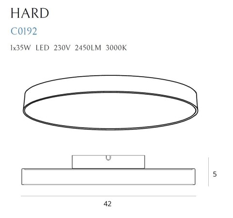MAXLIGHT C0231 LAMPA SUFITOWA HARD Z PILOTEM MAXLIGHT C0231 LAMPA SUFITOWA HARD Z PILOTEM