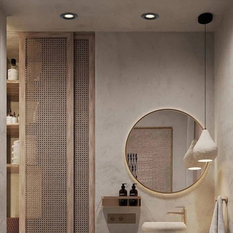 Oczko Lagos ruchome 1xGU10 czarna IP65 LP-4425/1RM BK Oczko Lagos ruchome 1xGU10 czarna IP65 LP-4425/1RM BK