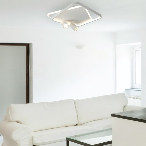 Plafon Parma 2 2xGU10 + 1xLED CCT biały kwadrat LP-0612/2C Square WH Plafon Parma 2 2xGU10 + 1xLED CCT biały kwadrat LP-0612/2C Square WH