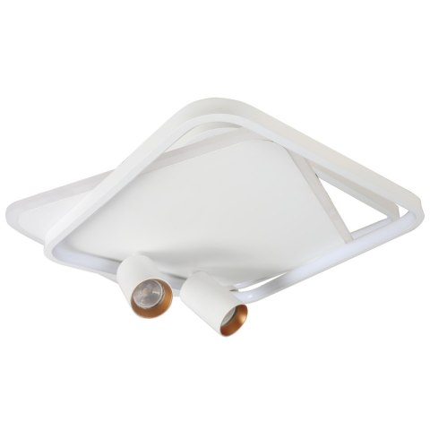Plafon Parma 2 2xGU10 + 1xLED CCT biały kwadrat LP-0612/2C Square WH Plafon Parma 2 2xGU10 + 1xLED CCT biały kwadrat LP-0612/2C Square WH