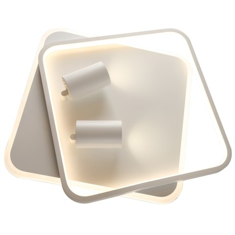 Plafon Parma 2 2xGU10 + 1xLED CCT biały kwadrat LP-0612/2C Square WH Plafon Parma 2 2xGU10 + 1xLED CCT biały kwadrat LP-0612/2C Square WH