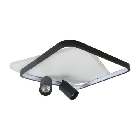 Plafon Parma 2 2xGU10 + 1xLED CCT kwadrat czarny LP-0612/2C Square BK Plafon Parma 2 2xGU10 + 1xLED CCT kwadrat czarny LP-0612/2C Square BK