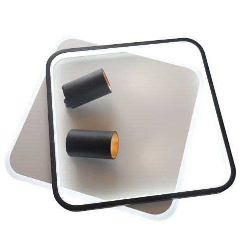 Plafon Parma 2 2xGU10 + 1xLED CCT kwadrat czarny LP-0612/2C Square BK Plafon Parma 2 2xGU10 + 1xLED CCT kwadrat czarny LP-0612/2C Square BK