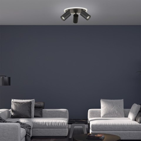 Plafon Parma 3xGU10 + 1xLED CCT czarna LP-0612/3C Round BK Plafon Parma 3xGU10 + 1xLED CCT czarna LP-0612/3C Round BK