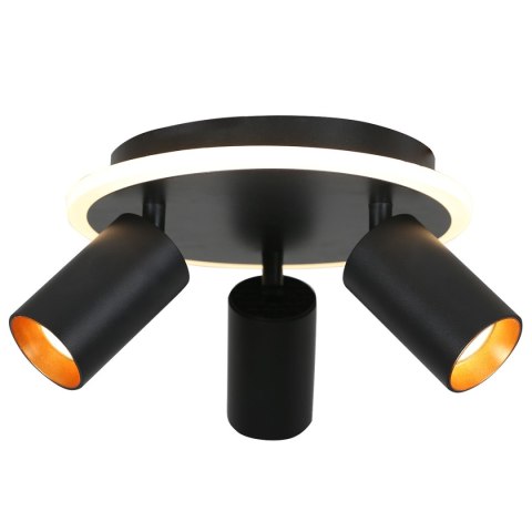 Plafon Parma 3xGU10 + 1xLED CCT czarna LP-0612/3C Round BK Plafon Parma 3xGU10 + 1xLED CCT czarna LP-0612/3C Round BK