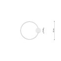 Plafon RIO 55 czarny LED 4000K