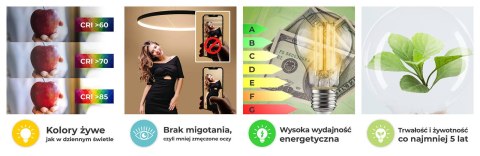 Plafon RIO 78 biały LED 3000K Plafon RIO 78 biały LED 3000K
