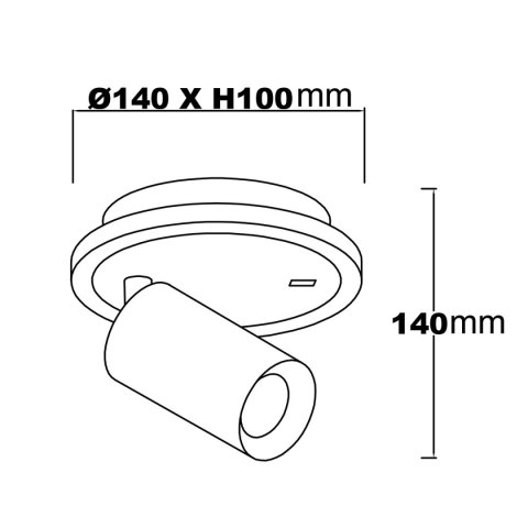 Spot Parma 1 1xGU10 + 1xLED CCT biały LP-0612/1WS WH Spot Parma 1 1xGU10 + 1xLED CCT biały LP-0612/1WS WH