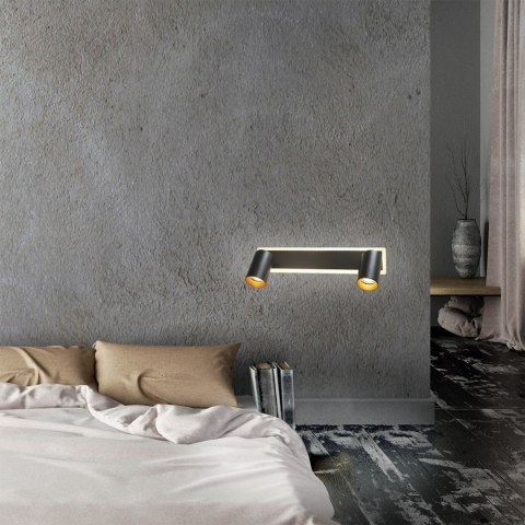 Spot Parma 2 2xGU10 + 1xLED CCT czarny LP-0612/2WS BK Spot Parma 2 2xGU10 + 1xLED CCT czarny LP-0612/2WS BK
