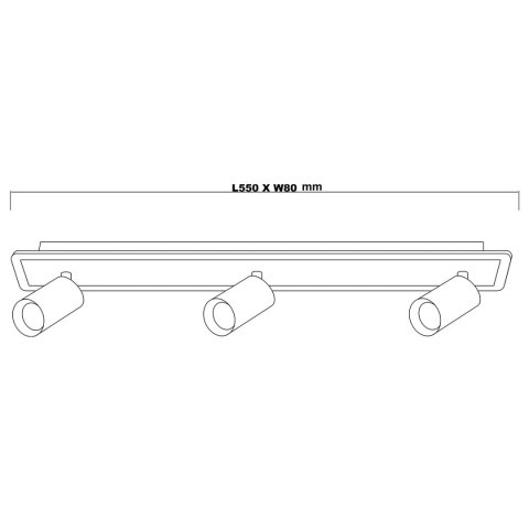 Spot Parma 3 3xGU10 + 1xLED CCT biały LP-0612/3WS WH Spot Parma 3 3xGU10 + 1xLED CCT biały LP-0612/3WS WH