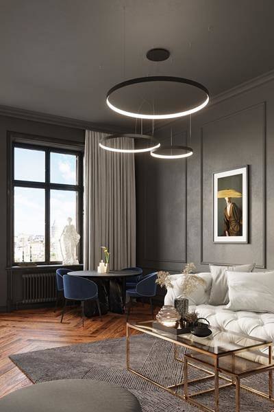 Żyrandol RIO 78 czarny LED 3000K Żyrandol RIO 78 czarny LED 3000K