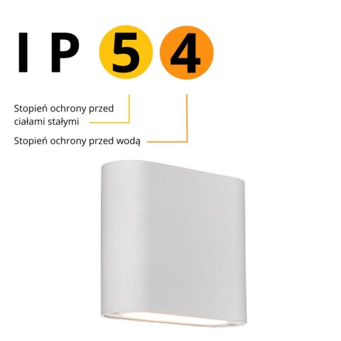 Kinkiet Sapri 2xLED biały IP54 LP-1556/1W WH Kinkiet Sapri 2xLED biały IP54 LP-1556/1W WH