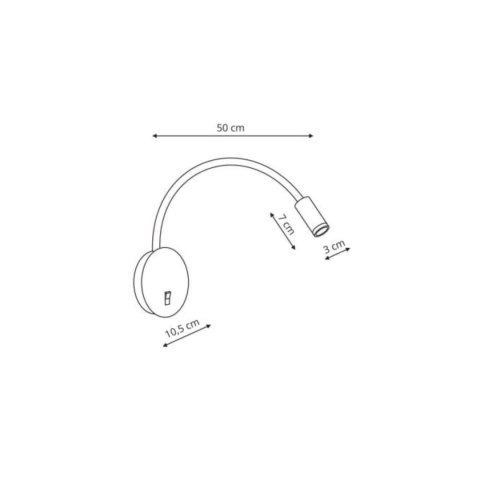 Kinkiet Senise 1xLED biały LP-2021/1W WH Kinkiet Senise 1xLED biały LP-2021/1W WH