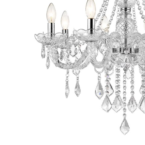 Lampa wisząca Cristallo 8xE14 transparentny LP-2940/8P Lampa wisząca Cristallo 8xE14 transparentny LP-2940/8P