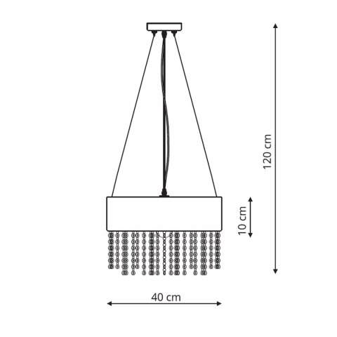 Lampa wisząca Madryt 1xE27 biała LP-81458/1P WH Lampa wisząca Madryt 1xE27 biała LP-81458/1P WH