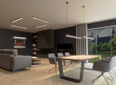 Lampa wisząca PINNE 90 czarna 3000K Lampa wisząca PINNE 90 czarna 3000K