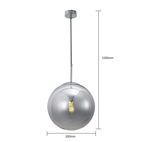 Lampa wisząca Palla 1xE27 chrom LP-2844/1P CH Lampa wisząca Palla 1xE27 chrom LP-2844/1P CH