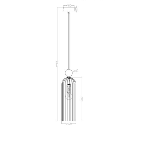 Lampa wisząca Piega 1xE14 smoked LP-939/1P Lampa wisząca Piega 1xE14 smoked LP-939/1P