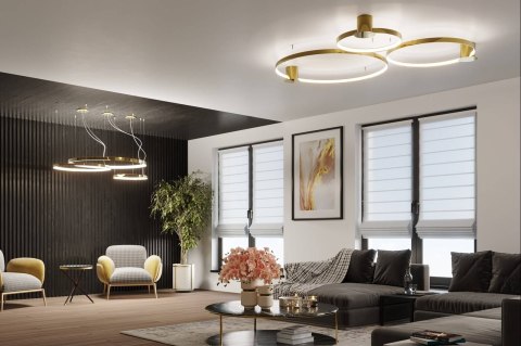 Lampa wisząca RIO 78 złoty połysk LED 3000K Lampa wisząca RIO 78 złoty połysk LED 3000K