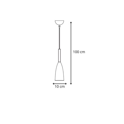 Lampa wisząca Solin wisząca 1xE27 czarno/złota LP-181/1P BK/GD Lampa wisząca Solin wisząca 1xE27 czarno/złota LP-181/1P BK/GD