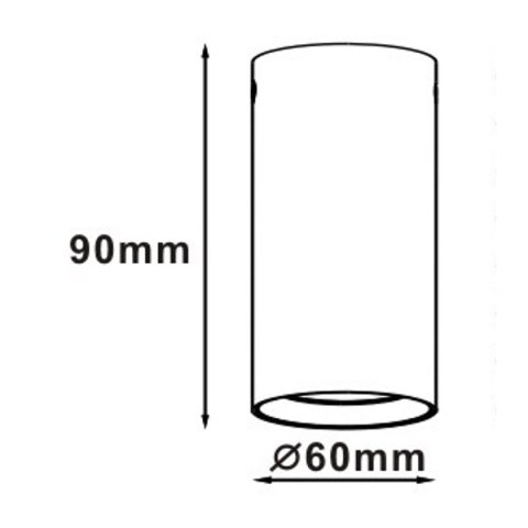 Oczko Manacor 9cm 1xGU10 biało/czarna LP-232/1D - 90 WH/BK Oczko Manacor 9cm 1xGU10 biało/czarna LP-232/1D - 90 WH/BK