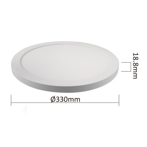 Plafon York 2 w 1 4000K 1xLED biały LP-330/1C 4WH Plafon York 2 w 1 4000K 1xLED biały LP-330/1C 4WH