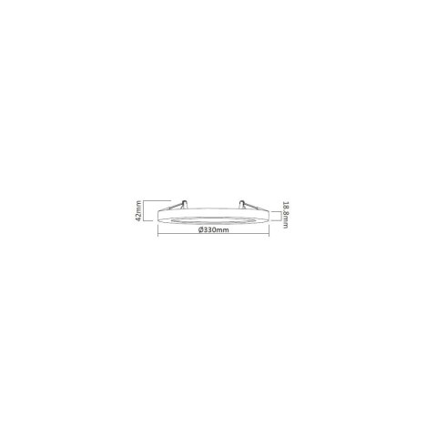 Plafon York 2 w 1 4000K 1xLED biały LP-330/1C 4WH Plafon York 2 w 1 4000K 1xLED biały LP-330/1C 4WH