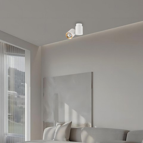 Reflektor Boston 1xGU10 biało/złoty LP-741/1W WH/GD Reflektor Boston 1xGU10 biało/złoty LP-741/1W WH/GD