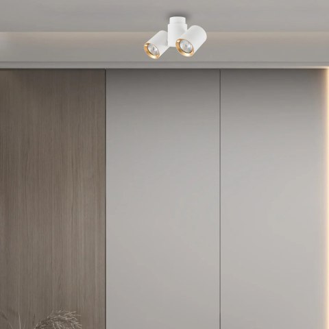 Reflektor Boston 2xGU10 biało/złoty LP-741/2W WH/GD Reflektor Boston 2xGU10 biało/złoty LP-741/2W WH/GD