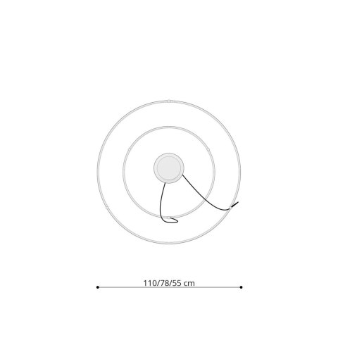Żyrandol RIO 2 55/78 biały LED 3000K Żyrandol RIO 2 55/78 biały LED 3000K