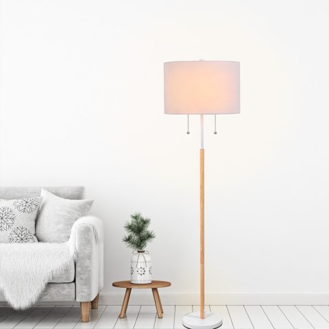 Lampa stojąca Fogo 2xE27 biała LP-0304/2F WH Lampa stojąca Fogo 2xE27 biała LP-0304/2F WH