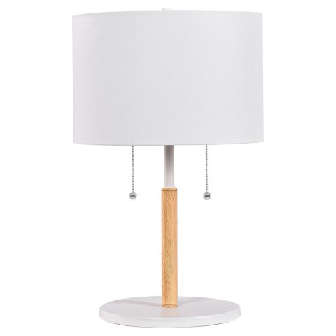 Lampa stołowa Fogo 2xE27 biała LP-0304/2T WH Lampa stołowa Fogo 2xE27 biała LP-0304/2T WH