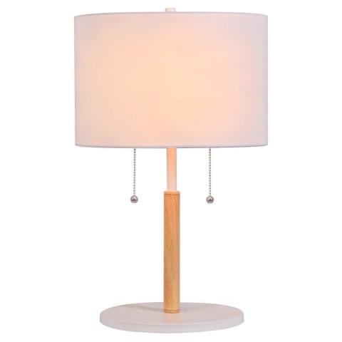 Lampa stołowa Fogo 2xE27 biała LP-0304/2T WH Lampa stołowa Fogo 2xE27 biała LP-0304/2T WH