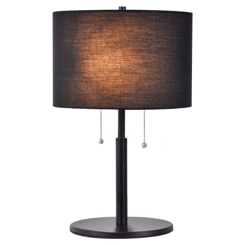 Lampa stołowa Fogo 2xE27 czarna LP-0304/2T BK Lampa stołowa Fogo 2xE27 czarna LP-0304/2T BK