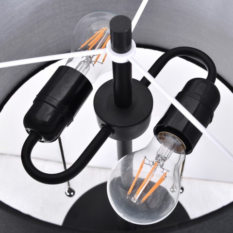Lampa stołowa Fogo 2xE27 czarna LP-0304/2T BK Lampa stołowa Fogo 2xE27 czarna LP-0304/2T BK