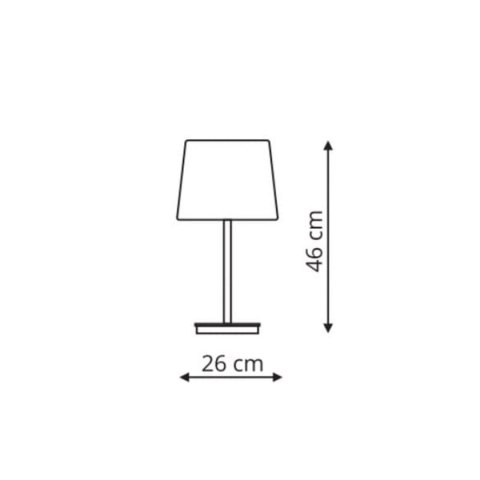 Lampa stołowa Marbella 1xE27 czarna LP-332/1T BK Lampa stołowa Marbella 1xE27 czarna LP-332/1T BK
