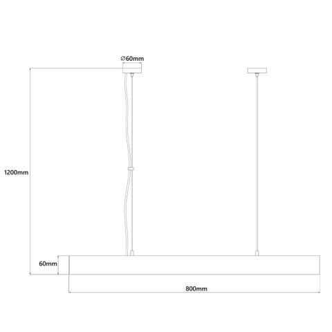Lampa wisząca Cali M LED CCT Tuya biała LP-1301/1P M WH Smart Lampa wisząca Cali M LED CCT Tuya biała LP-1301/1P M WH Smart