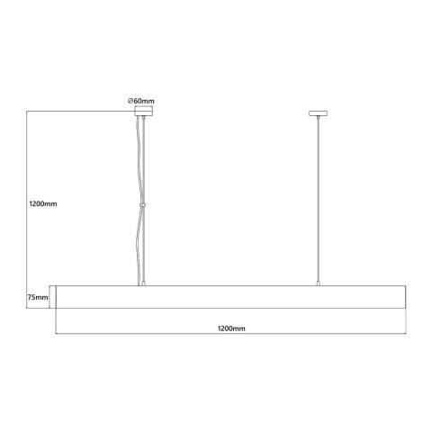 Lampa wisząca Mira L LED CCT Tuya czarna LP-1201/1P L BK Smart Lampa wisząca Mira L LED CCT Tuya czarna LP-1201/1P L BK Smart