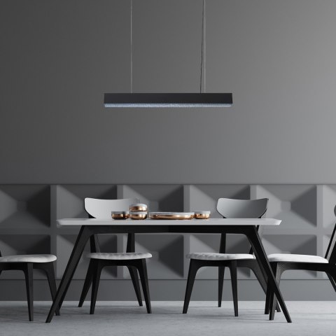 Lampa wisząca Mira M LED CCT Tuya czarna LP-1201/1P M BK Smart Lampa wisząca Mira M LED CCT Tuya czarna LP-1201/1P M BK Smart
