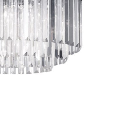 Lampa wisząca Vetro 5xE14 transparentna/srebrna LP-2910/5P Lampa wisząca Vetro 5xE14 transparentna/srebrna LP-2910/5P